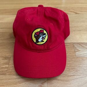 Buc-ees Red Cap Hat Beaver Youth Size